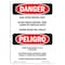 Signmission OSHA Sign, 10" Height, Rigid Plastic, High Speed Moving Part Spanish, VS-1664 OS-DS-P-710-VS-1664 - alternate 1